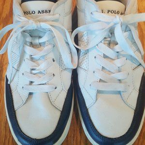 U.S. Polo Association Men's White Leather Athletic Shoes Size 11